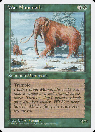 War Mammoth [Fourth Edition] | Eastridge Sports Cards & Games