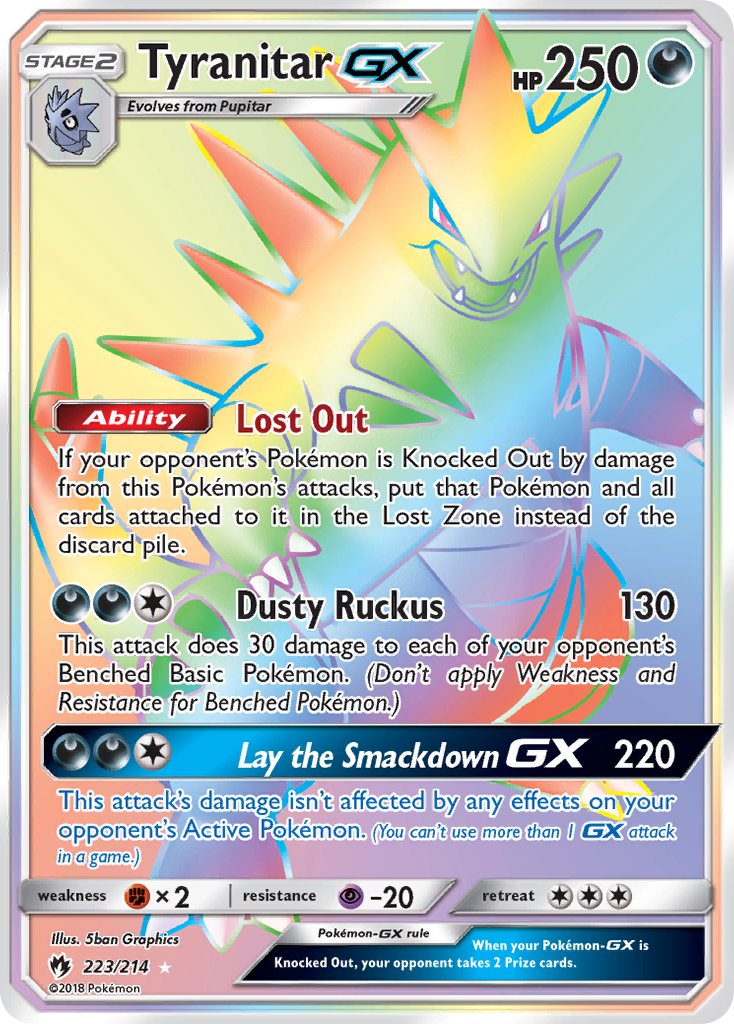 Tyranitar GX (223/214) [Sun & Moon: Lost Thunder] | Eastridge Sports Cards & Games