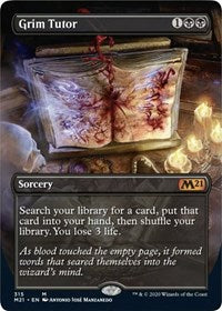 Grim Tutor (Alternate Art) [Core Set 2021] | Eastridge Sports Cards & Games