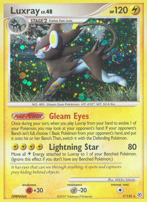 Luxray (7/130) [Diamond & Pearl: Base Set] | Eastridge Sports Cards & Games