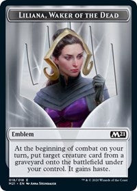 Emblem - Liliana, Waker of the Dead [Core Set 2021] | Eastridge Sports Cards & Games
