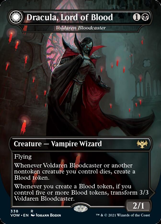 Voldaren Bloodcaster // Bloodbat Summoner - Dracula, Lord of Blood // Dracula, Lord of Bats [Innistrad: Crimson Vow] | Eastridge Sports Cards & Games