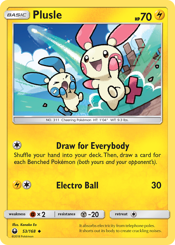 Plusle (53/168) [Sun & Moon: Celestial Storm] | Eastridge Sports Cards & Games