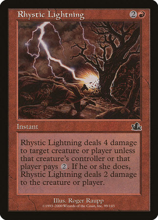 Rhystic Lightning [Prophecy] | Eastridge Sports Cards & Games