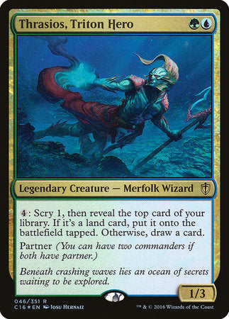 Thrasios, Triton Hero [Commander 2016] | Eastridge Sports Cards & Games