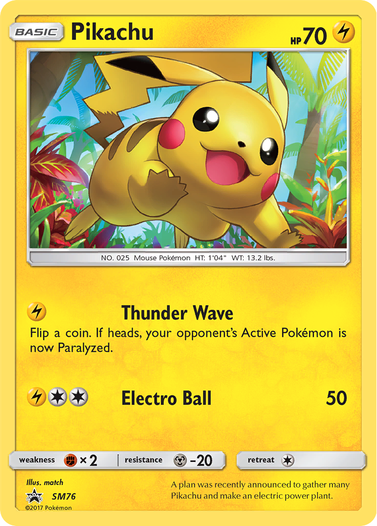 Pikachu (SM76) [Sun & Moon: Black Star Promos] | Eastridge Sports Cards & Games