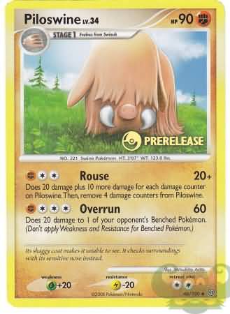 Piloswine (46/100) (Prerelease Promo) [Nintendo: Black Star Promos] | Eastridge Sports Cards & Games