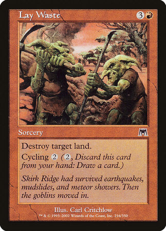 Lay Waste [Onslaught] | Eastridge Sports Cards & Games