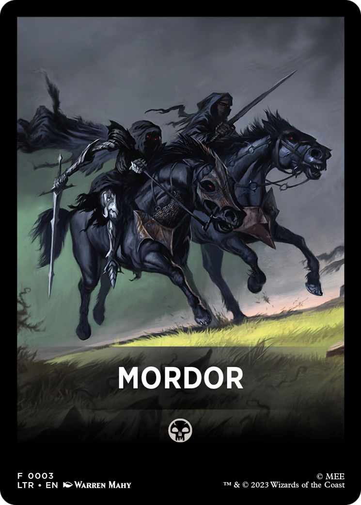 Mordor Theme Card [The Lord of the Rings: Tales of Middle-Earth Tokens] | Eastridge Sports Cards & Games