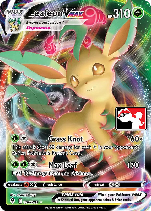 Leafeon VMAX (008/203) [Prize Pack Series One] | Eastridge Sports Cards & Games