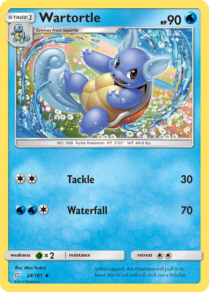 Wartortle (24/181) [Sun & Moon: Team Up] | Eastridge Sports Cards & Games