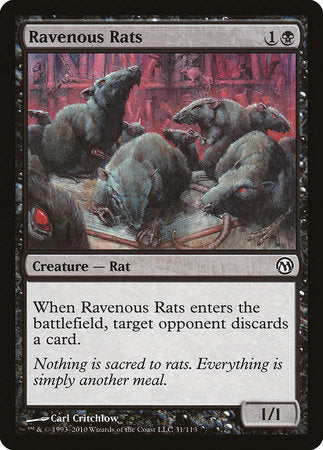 Ravenous Rats [Duels of the Planeswalkers] | Eastridge Sports Cards & Games