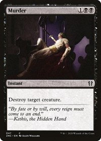Murder [Zendikar Rising Commander] | Eastridge Sports Cards & Games