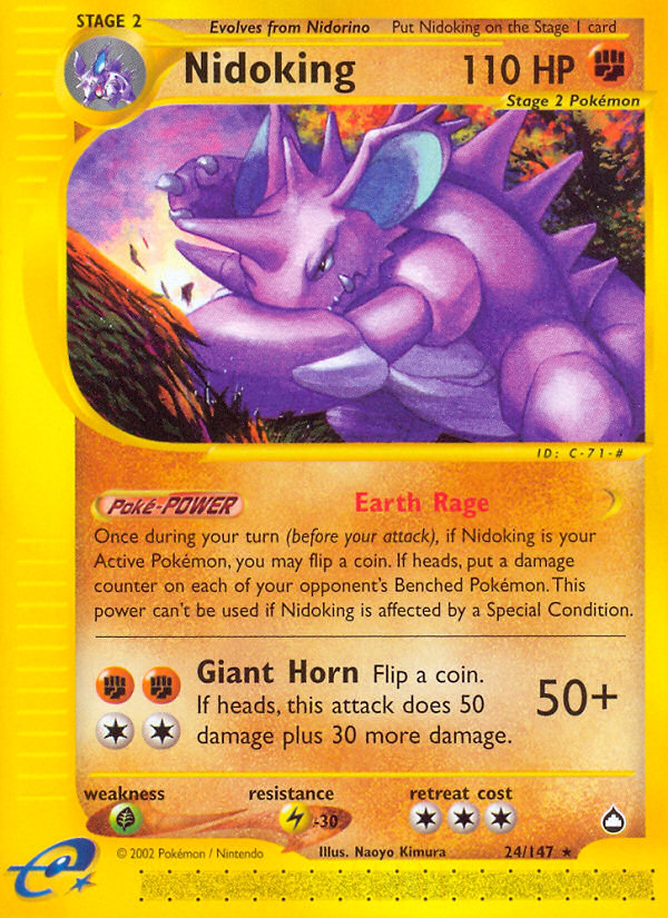 Nidoking (24/147) [Aquapolis] | Eastridge Sports Cards & Games