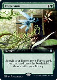 Three Visits (Extended Art) [Commander Legends] | Eastridge Sports Cards & Games