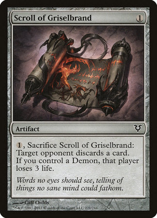 Scroll of Griselbrand [Avacyn Restored] | Eastridge Sports Cards & Games