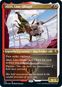 Akiri, Line-Slinger (Foil Etched) [Commander Legends] | Eastridge Sports Cards & Games