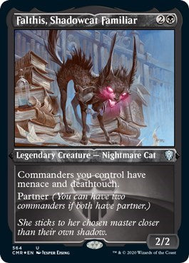 Falthis, Shadowcat Familiar (Foil Etched) [Commander Legends] | Eastridge Sports Cards & Games
