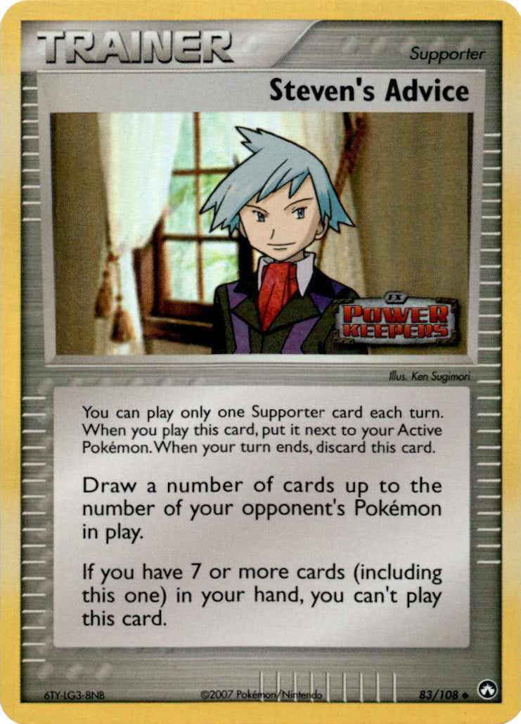 Steven's Advice (83/108) (Stamped) [EX: Power Keepers] | Eastridge Sports Cards & Games
