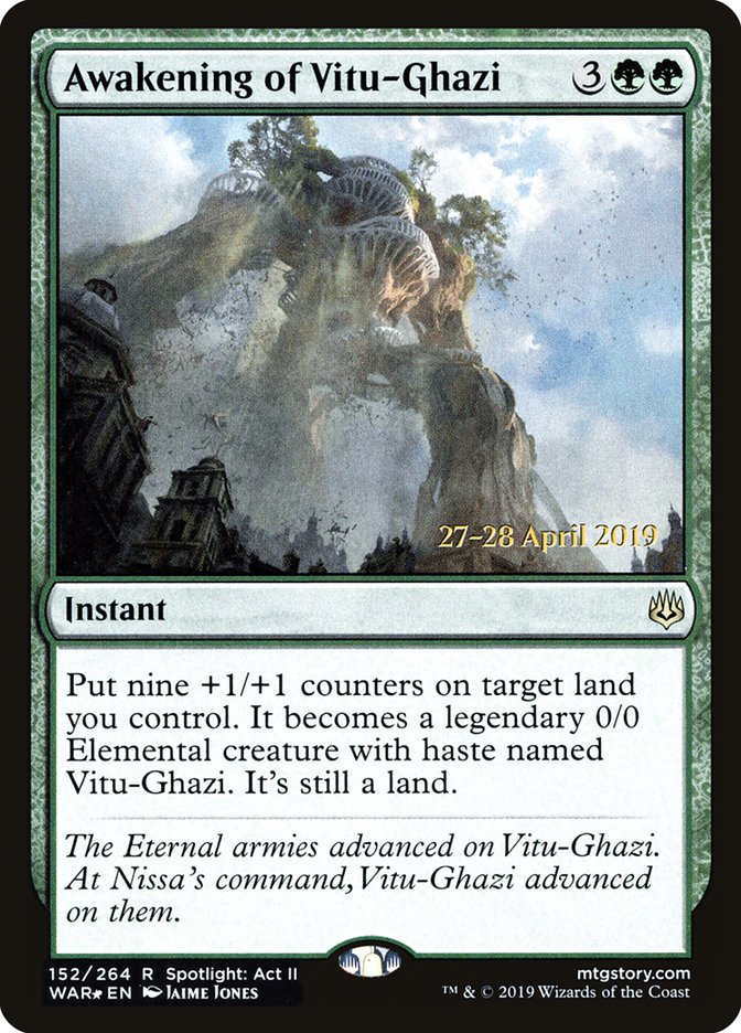 Awakening of Vitu-Ghazi  [War of the Spark Prerelease Promos] | Eastridge Sports Cards & Games