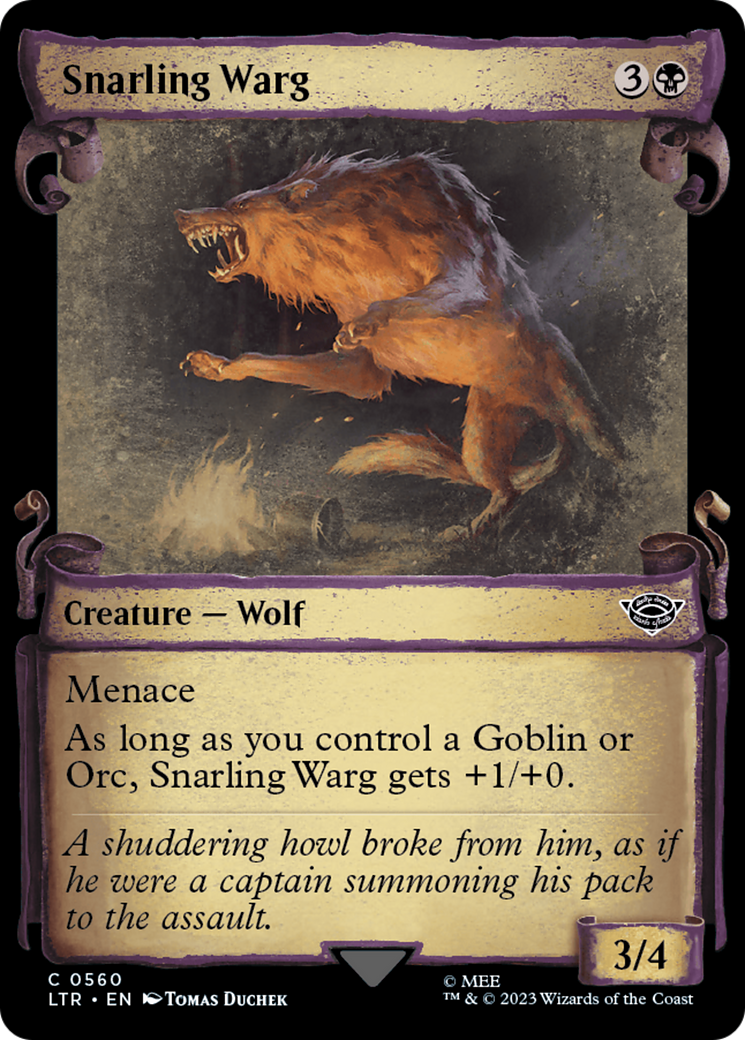 Snarling Warg [The Lord of the Rings: Tales of Middle-Earth Showcase Scrolls] | Eastridge Sports Cards & Games