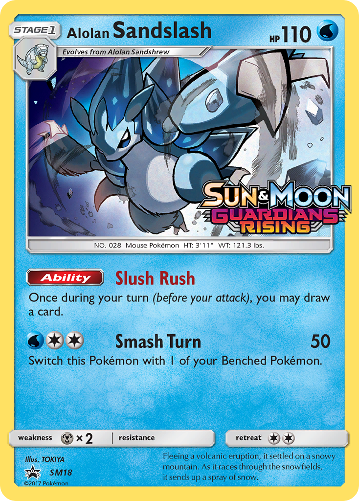 Alolan Sandslash (SM18) (Prerelease Promo) [Sun & Moon: Black Star Promos] | Eastridge Sports Cards & Games