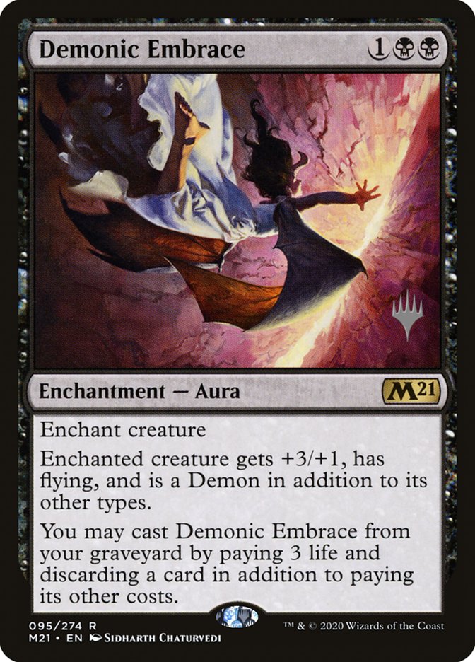 Demonic Embrace (Promo Pack) [Core Set 2021 Promos] | Eastridge Sports Cards & Games
