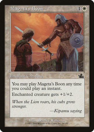 Mageta's Boon [Prophecy] | Eastridge Sports Cards & Games