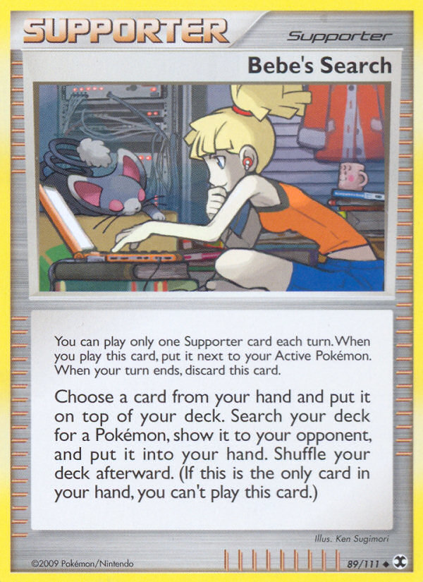 Bebe's Search (89/111) [Platinum: Rising Rivals] | Eastridge Sports Cards & Games