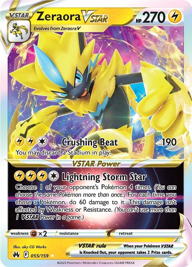 Zeraora VSTAR (055/159) [Sword & Shield: Crown Zenith] | Eastridge Sports Cards & Games