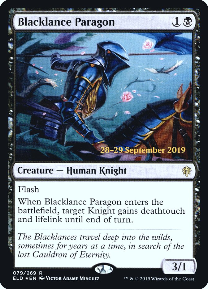 Blacklance Paragon  [Throne of Eldraine Prerelease Promos] | Eastridge Sports Cards & Games