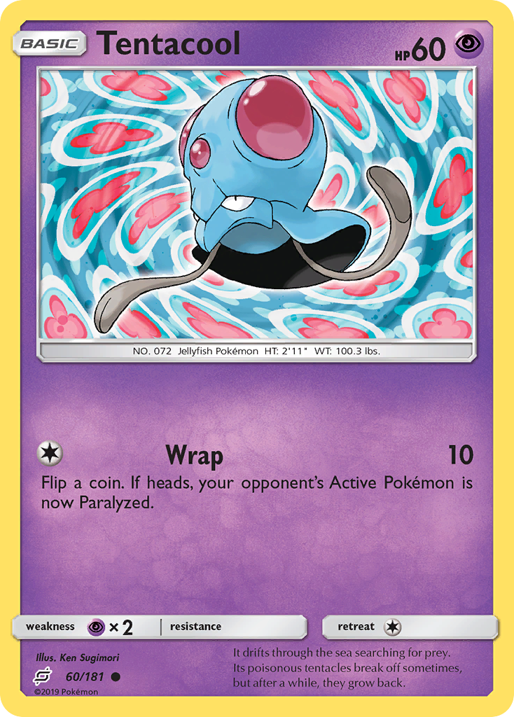 Tentacool (60/181) [Sun & Moon: Team Up] | Eastridge Sports Cards & Games