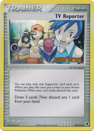 TV Reporter (82/101) (Stamped) [EX: Dragon Frontiers] | Eastridge Sports Cards & Games