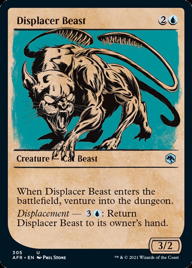 Displacer Beast (Showcase) [Dungeons & Dragons: Adventures in the Forgotten Realms] | Eastridge Sports Cards & Games