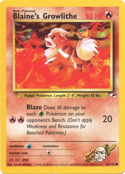 Blaine's Growlithe (62/132) [Gym Heroes Unlimited] | Eastridge Sports Cards & Games