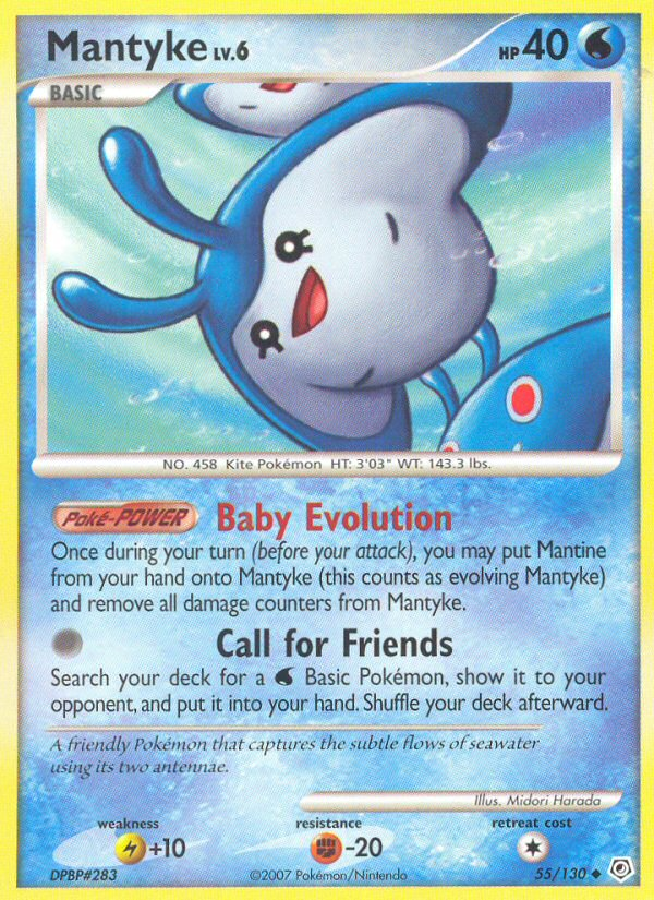 Mantyke (55/130) [Diamond & Pearl: Base Set] | Eastridge Sports Cards & Games