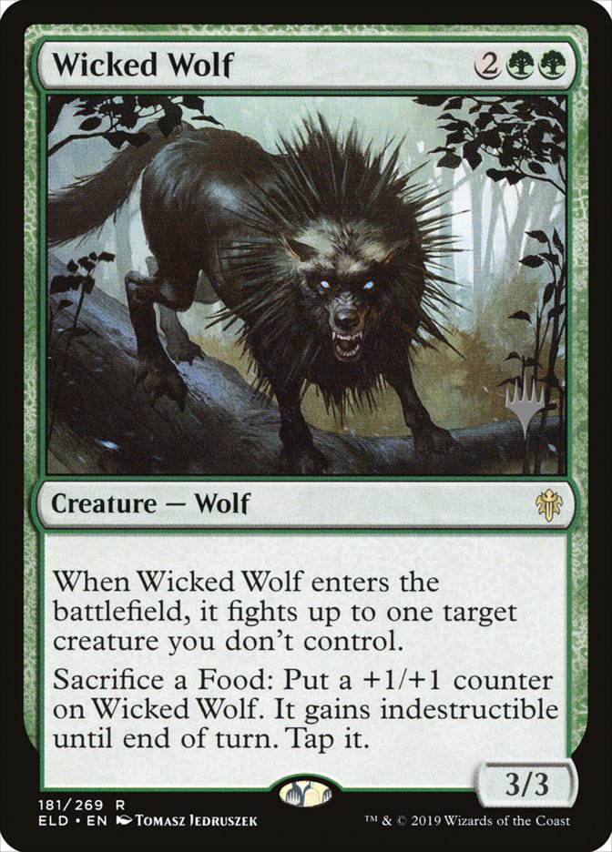 Wicked Wolf (Promo Pack) [Throne of Eldraine Promos] | Eastridge Sports Cards & Games