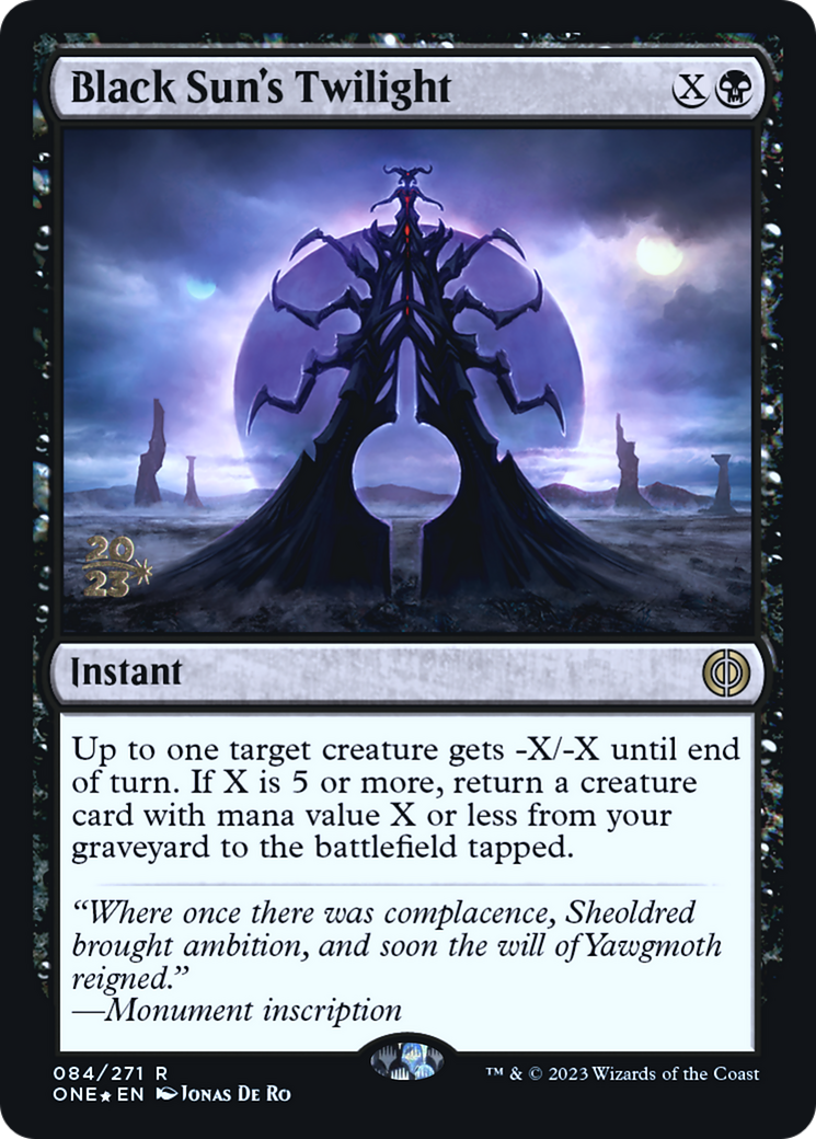 Black Sun's Twilight [Phyrexia: All Will Be One Prerelease Promos] | Eastridge Sports Cards & Games