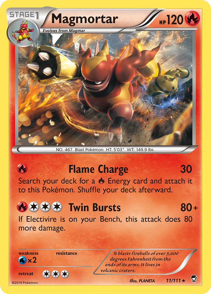 Magmortar (11/111) [XY: Furious Fists] | Eastridge Sports Cards & Games