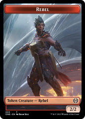 Rebel // Goblin Double-Sided Token [Phyrexia: All Will Be One Commander Tokens] | Eastridge Sports Cards & Games