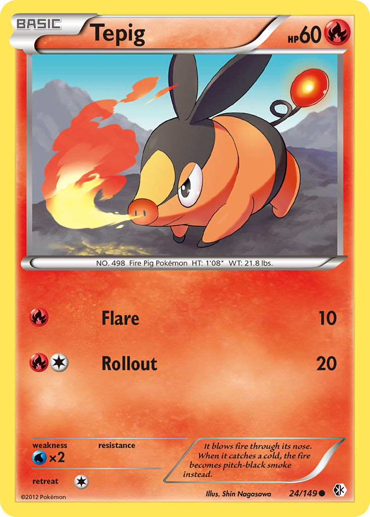 Tepig (24/149) [Black & White: Boundaries Crossed] | Eastridge Sports Cards & Games