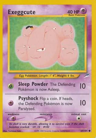 Exeggcute (64/105) [Neo Destiny Unlimited] | Eastridge Sports Cards & Games