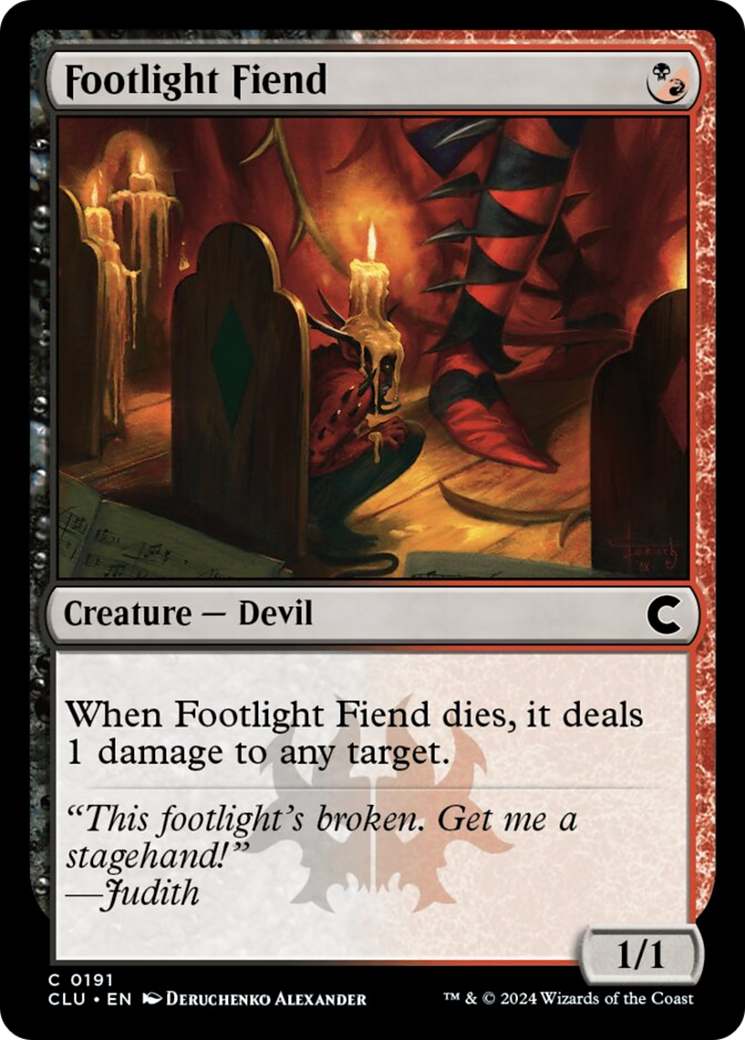 Footlight Fiend [Ravnica: Clue Edition] | Eastridge Sports Cards & Games