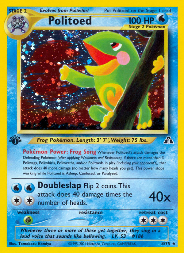 Politoed (8/75) [Neo Discovery 1st Edition] | Eastridge Sports Cards & Games