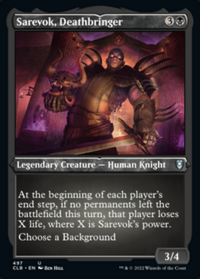 Sarevok, Deathbringer (Foil Etched) [Commander Legends: Battle for Baldur's Gate] | Eastridge Sports Cards & Games