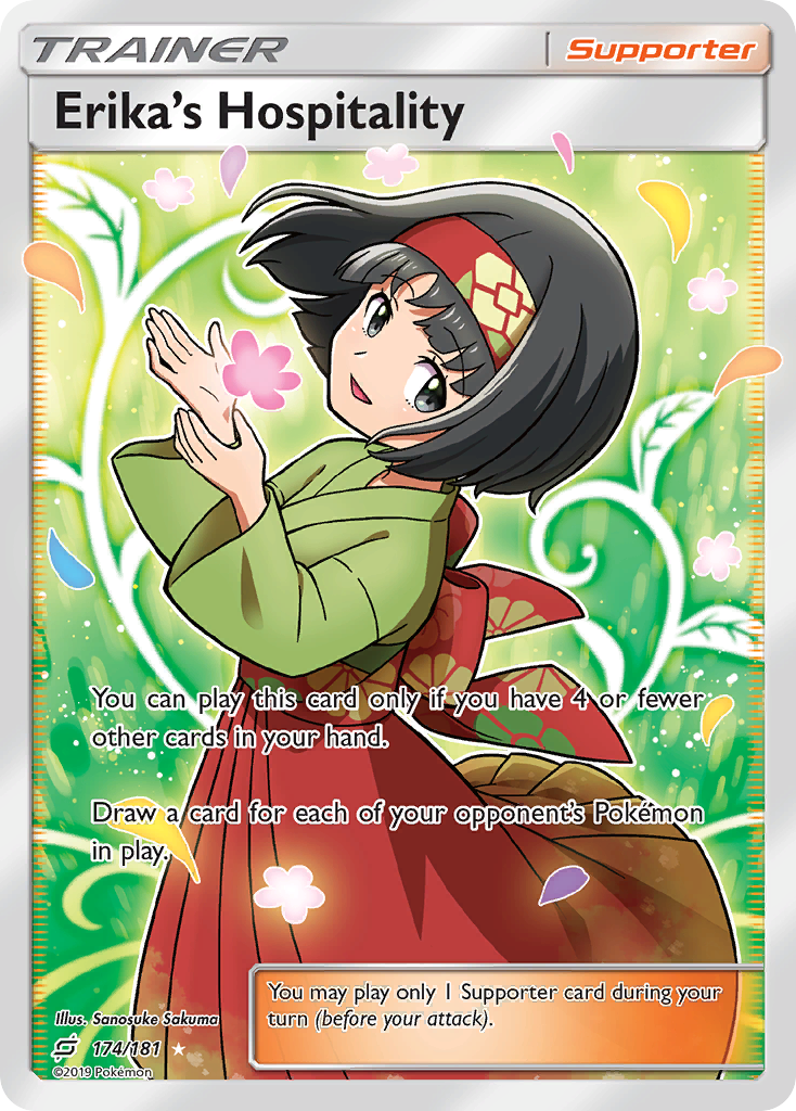 Erika's Hospitality (174/181) [Sun & Moon: Team Up] | Eastridge Sports Cards & Games