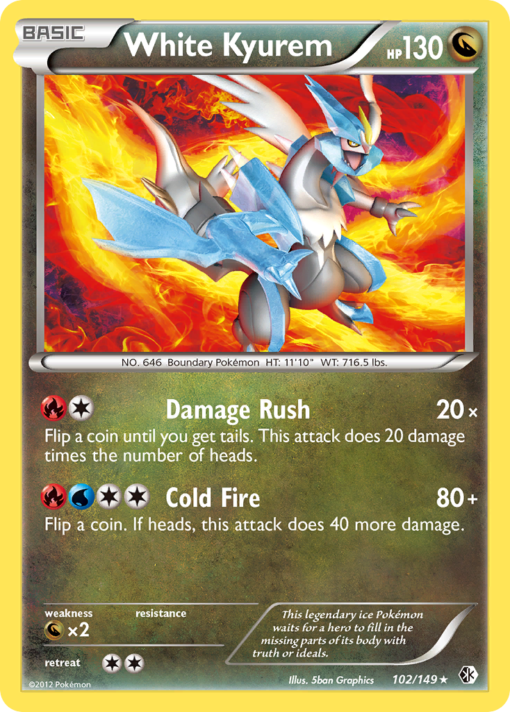 White Kyurem (102/149) [Black & White: Boundaries Crossed] | Eastridge Sports Cards & Games