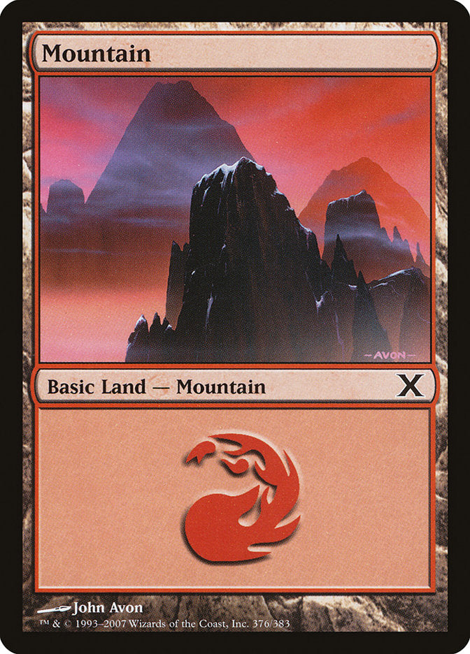 Mountain (376) [Tenth Edition] | Eastridge Sports Cards & Games