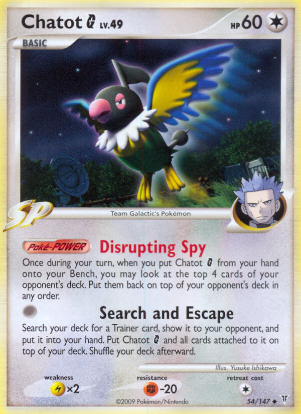 Chatot G (54/147) [Platinum: Supreme Victors] | Eastridge Sports Cards & Games