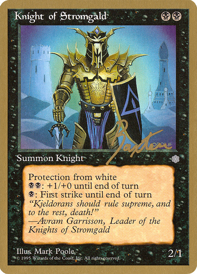 Knight of Stromgald (George Baxter) [Pro Tour Collector Set] | Eastridge Sports Cards & Games